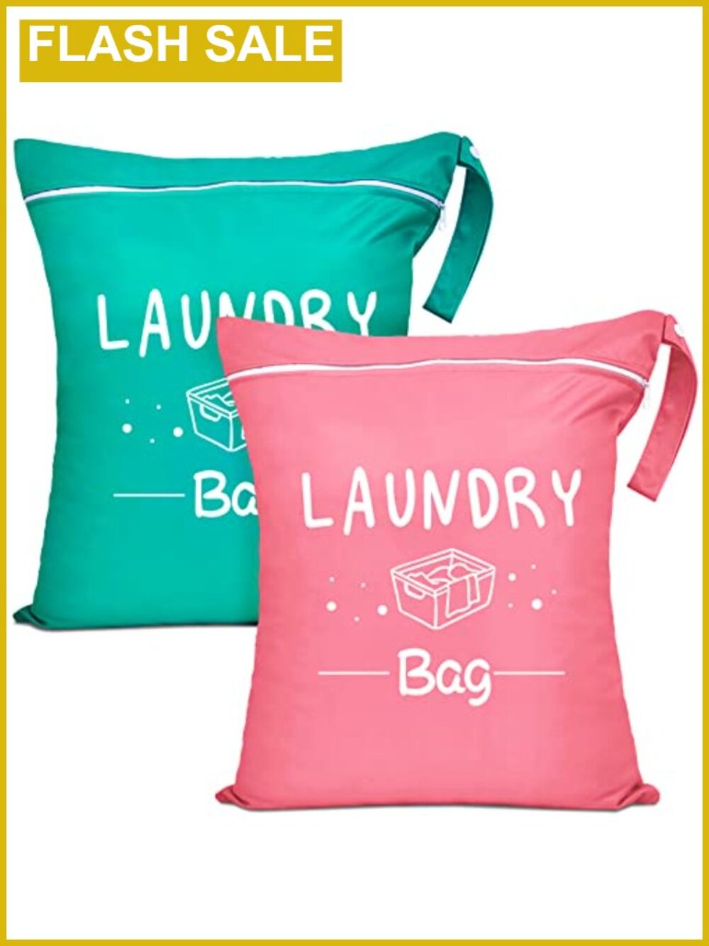 Waterproof Travel Laundry Bag Set Polyester Zipper Wet Dry Bag